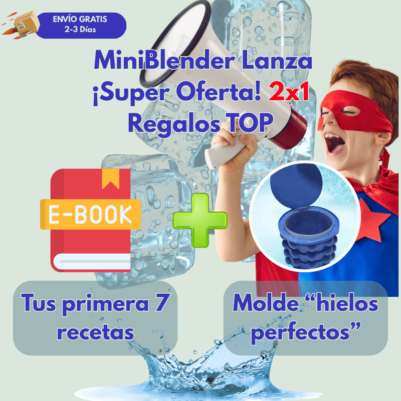 Batidora portátil USB MiniBlender™¡Super Oferta 3x1 en productos! 2x1 en REGALOS