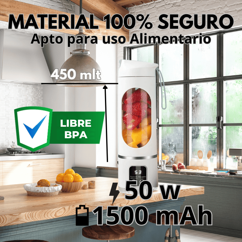 Batidora Licuadora personal USB, MiniBlender™¡OFERTA LIMITADA! Bajada Precio + E-book regalo