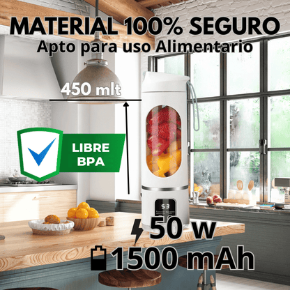 Batidora Licuadora personal USB, MiniBlender™¡OFERTA LIMITADA! Bajada Precio + E-book regalo