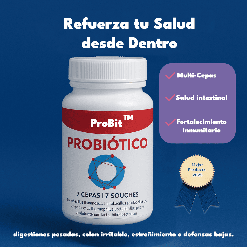 Probiótico 30 Cápsulas ProBit™– Salud Digestiva e Inmunidad