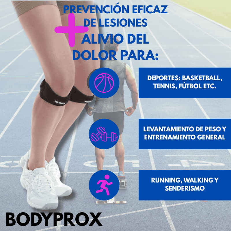 Banda Rotuliana Deportiva Antideslizante BODYPROX® 1+1 GRATIS
