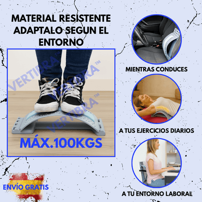 Soporte Corrector de Estiramiento Lumbar y cervical VERTIBRA™ AHORRA 5€ SOLO HOY! DISFRUTA DE TU REGALO.
