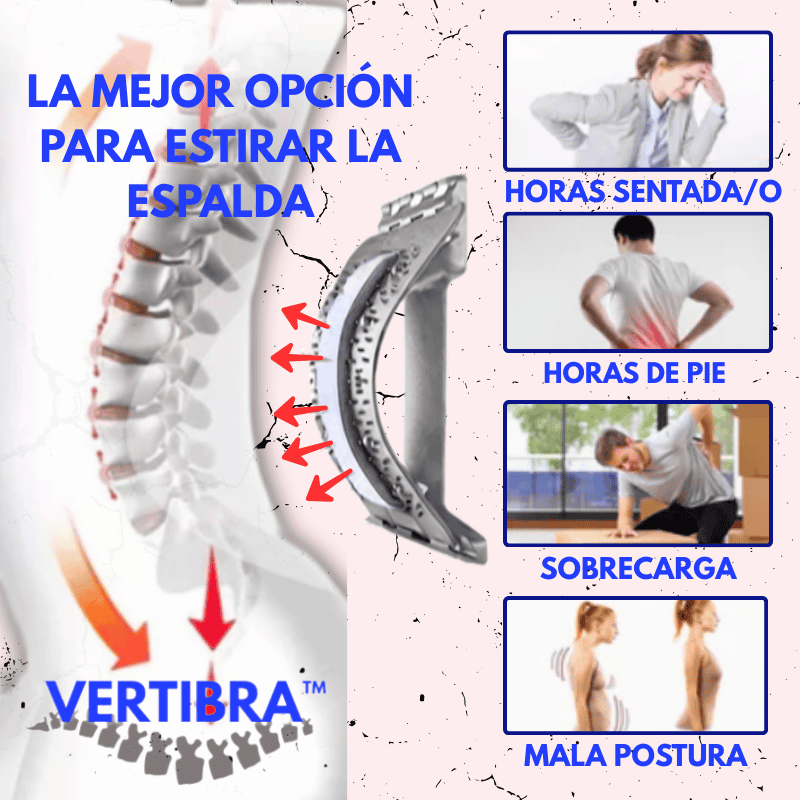 Soporte Corrector de Estiramiento Lumbar y cervical VERTIBRA™ AHORRA 5€ SOLO HOY! DISFRUTA DE TU REGALO.