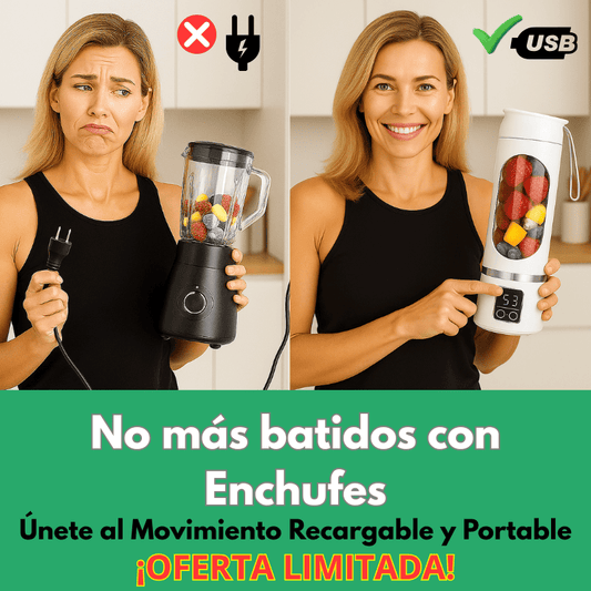 Batidora Licuadora personal USB, MiniBlender™¡OFERTA LIMITADA! Bajada Precio + E-book regalo
