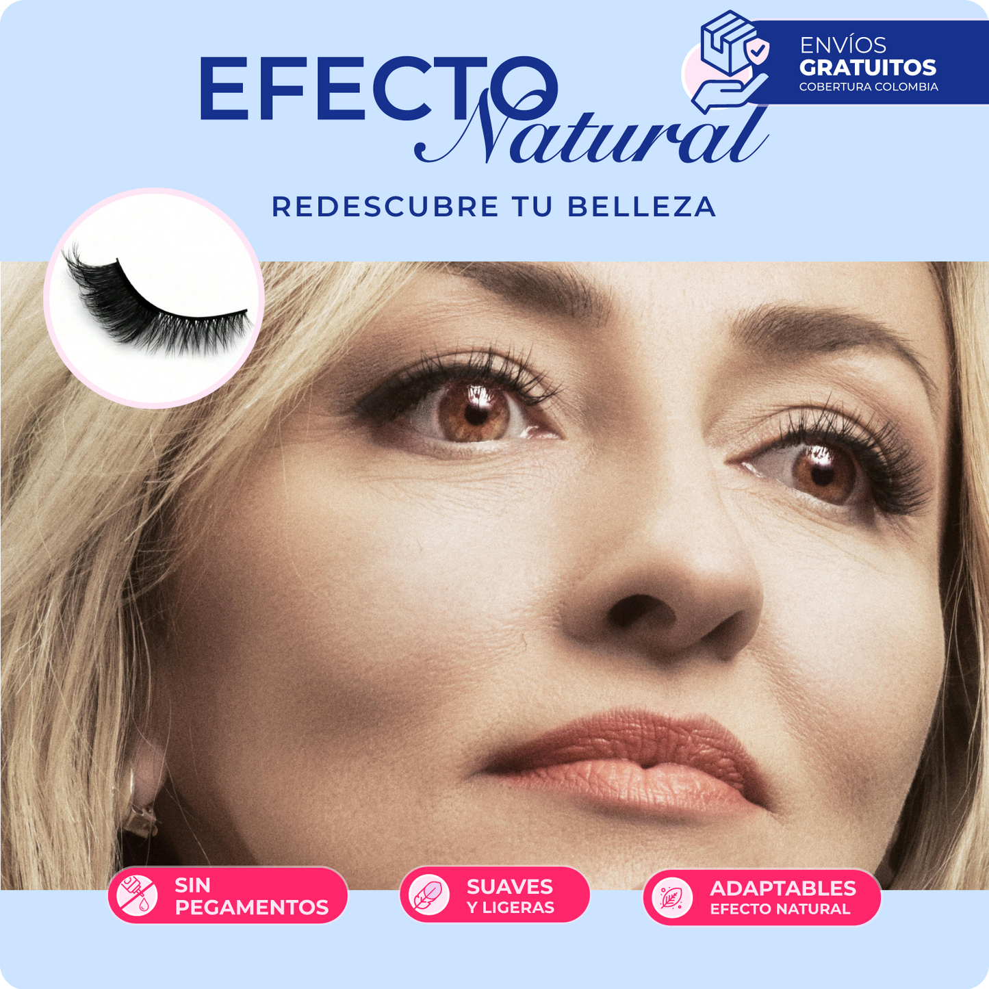 Pestañas Magnéticas(ligeras y suaves, como la seda) SILK LASH™